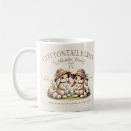 Taza De Café Cottontail Farms Vintage Easter Bunnies
