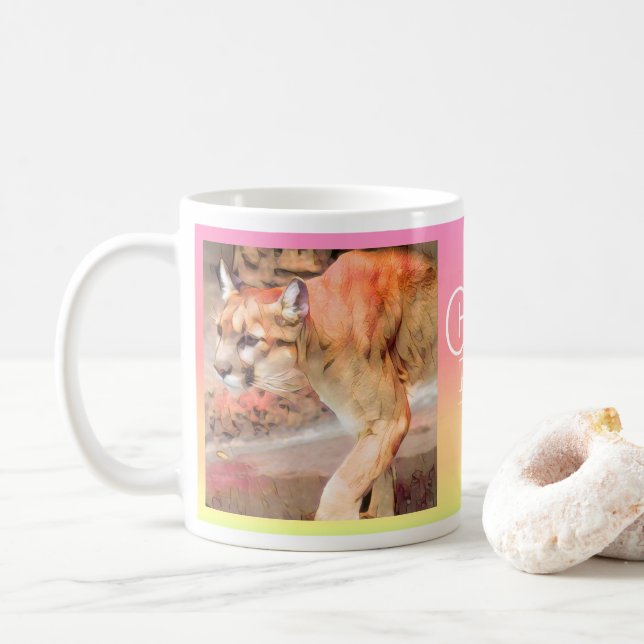 Taza De Café COUGAR [Classic Mug] (Con donut)