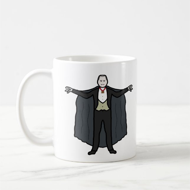 Taza De Café Count Dracula Vampire (Izquierda)