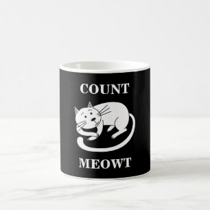 Taza De Café Count Meowt Kitty Funny Cat Pun