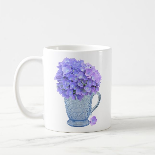 Taza De Café Country Hydrangea Mug (Izquierda)