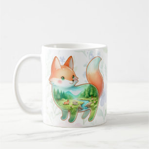 Taza De Café Country-side Fox / Raccoon Dreamscape