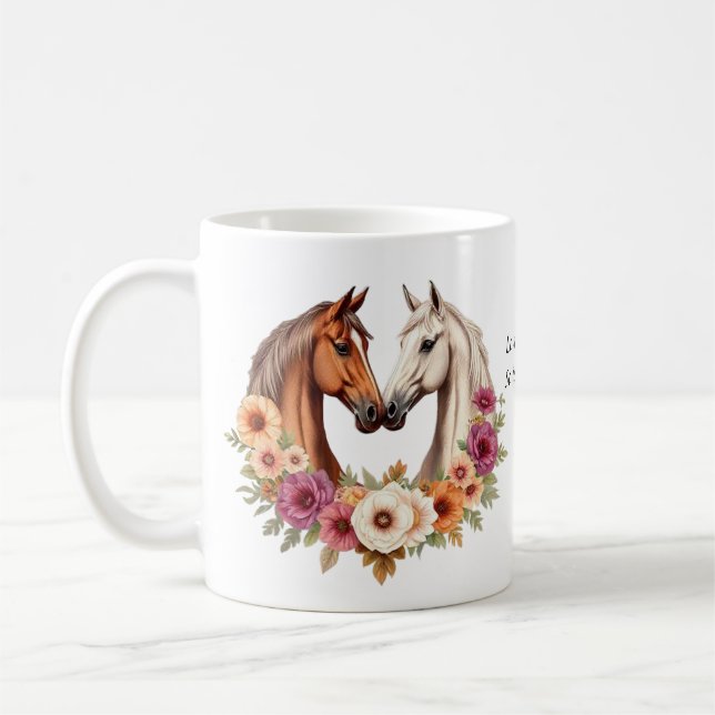 Taza De Café Country Western Horses (Izquierda)
