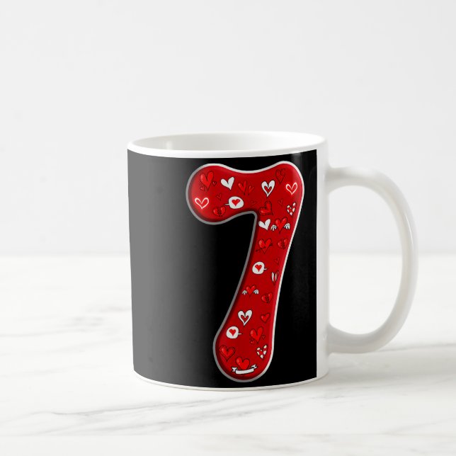 Taza De Café Couple Costume Duo 67 Meme Six Seven Number 7 Vale (Derecha)