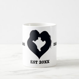 TAZA DE CAFÉ COUPLE HEART SILHOUETTE MUG