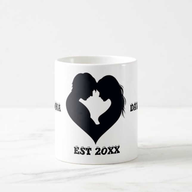 TAZA DE CAFÉ COUPLE HEART SILHOUETTE MUG (Centro)