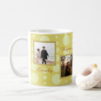 Taza De Café Couple Photo Love Design with Custom Text Coffee M