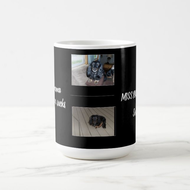 Taza De Café Courage & Love Tributo a Mascotas con Melanoma (Centro)