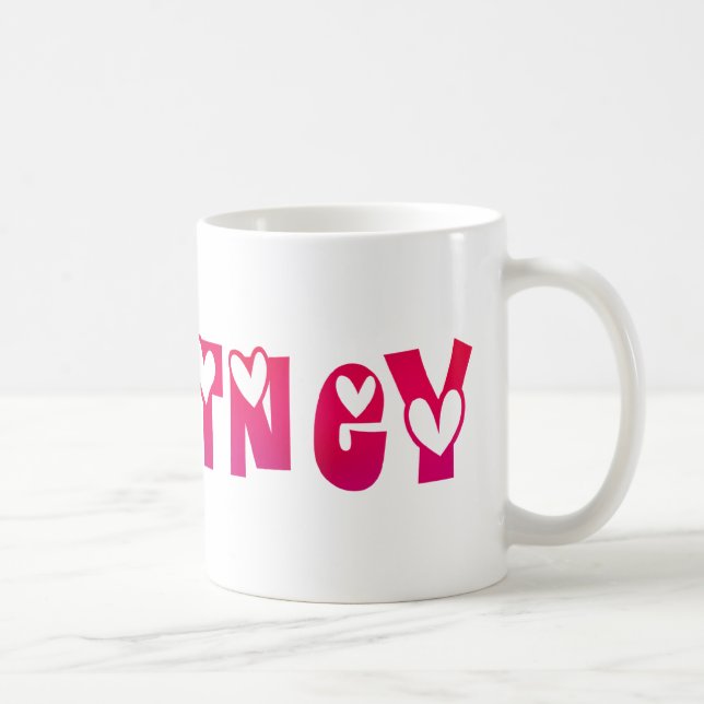 Taza De Café Courtney en el corazón (Derecha)