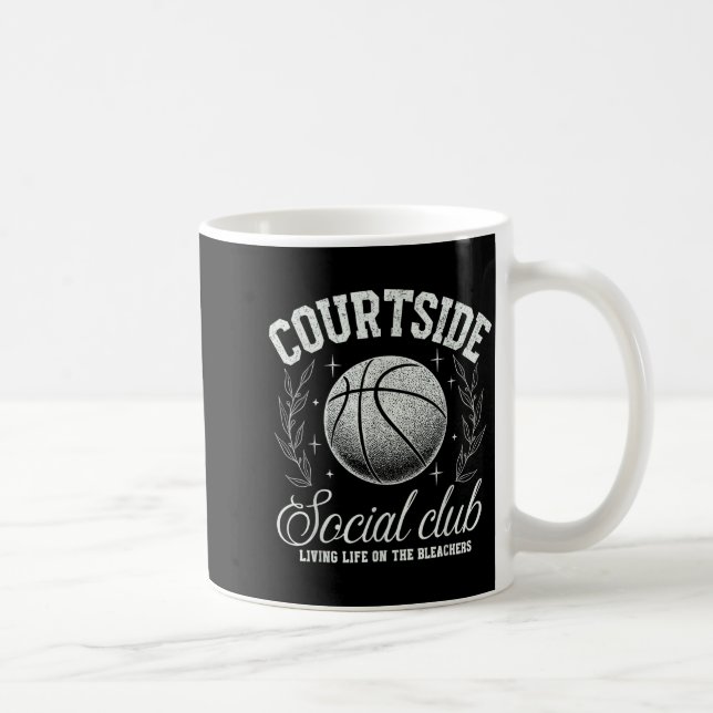 Taza De Café Courtside Social Club Basketball Bleachers Life Qu (Derecha)
