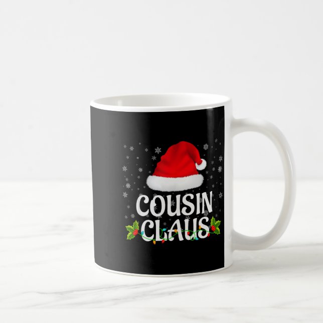 Taza De Café Cousin Claus Christmas Lights Santa Pajama Family  (Derecha)