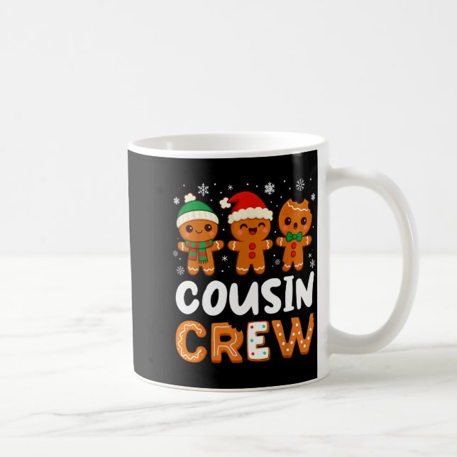 Taza De Café Cousin Crew Christmas 2025 Cookie Kids Boy Girl Fa (Derecha)