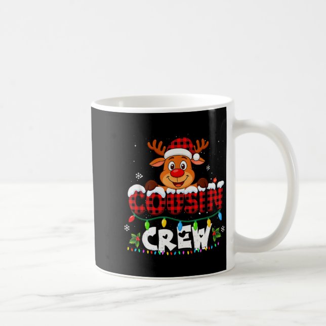 Taza De Café Cousin Crew Christmas 2025 Family Matching Santa E (Derecha)