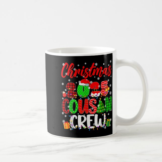 Taza De Café Cousin Crew Christmas 2025 Pjs Pajamas Xmas Family (Derecha)