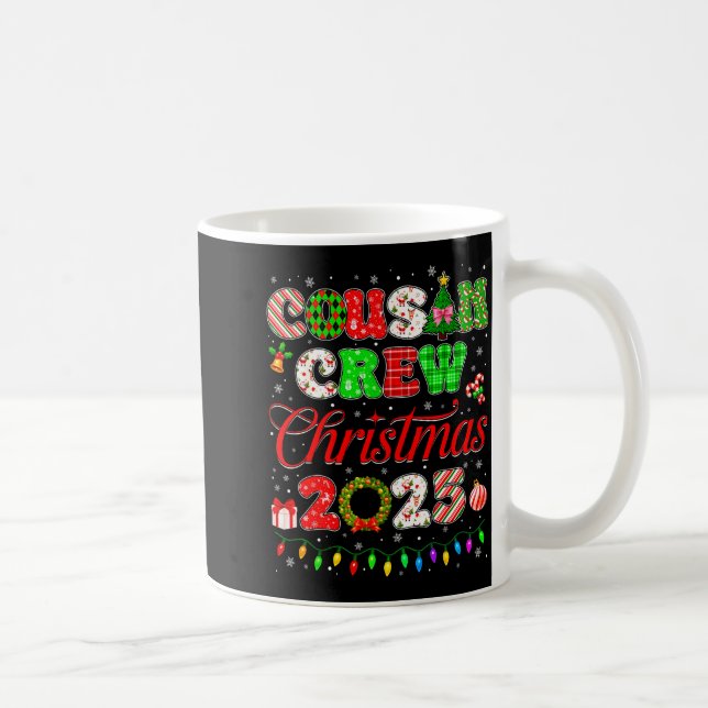 Taza De Café Cousin Crew Christmas 2025 Pjs Pajamas Xmas Family (Derecha)