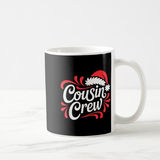 Taza De Café Cousin Crew Christmas Xmas Lights Family Matching  (Derecha)