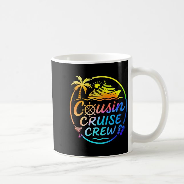 Taza De Café Cousin Cruise Crew Trocal Summer Vacation Matching (Derecha)