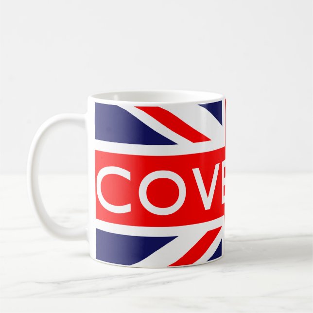 Taza De Café Coventry : Bandera británica (Izquierda)