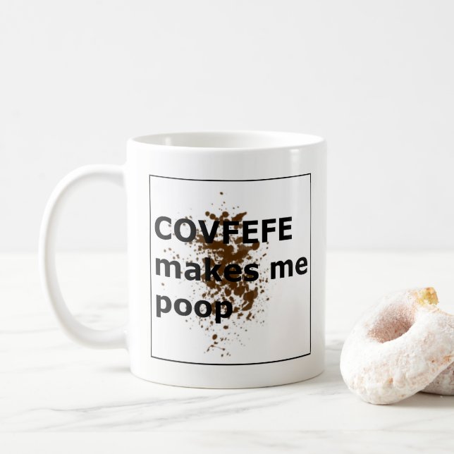 Taza De Café COVFEFE me hace impulso (Con donut)