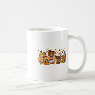 Taza De Café Cow Cow Sunflower Fall Vibes Coffee Lover 1