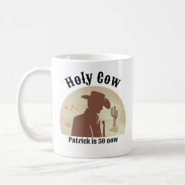 Taza De Café Cow Funny Vintage Cowboy 50 años