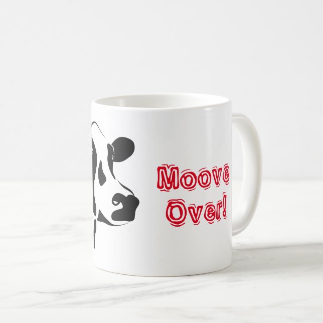 Taza De Café Cow Moove Over Coffee Mug (Anverso derecho)