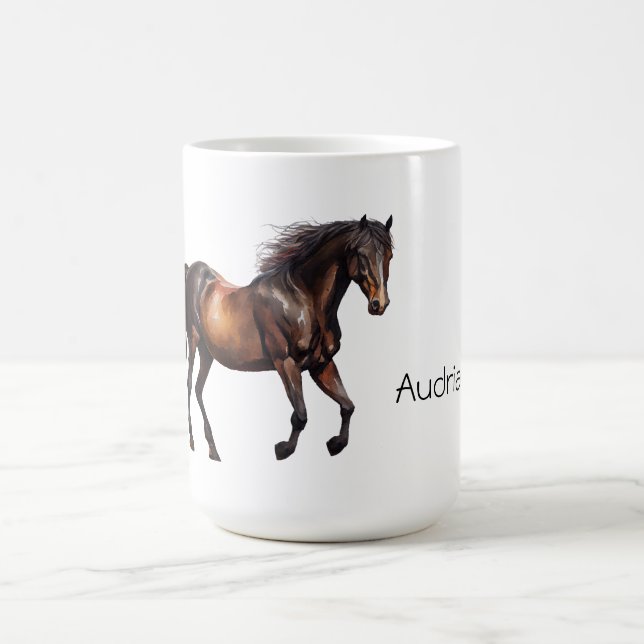 Taza De Café Cowboy Cowgirl Horse (Centro)