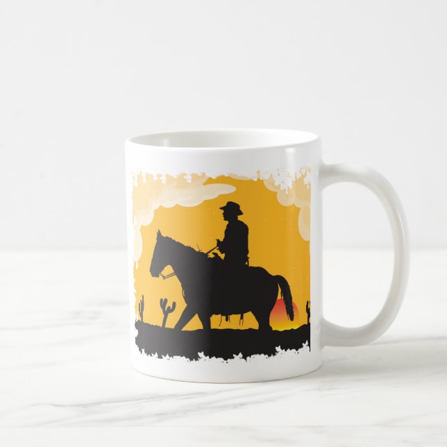Taza De Café Cowboy de Sunset (Derecha)