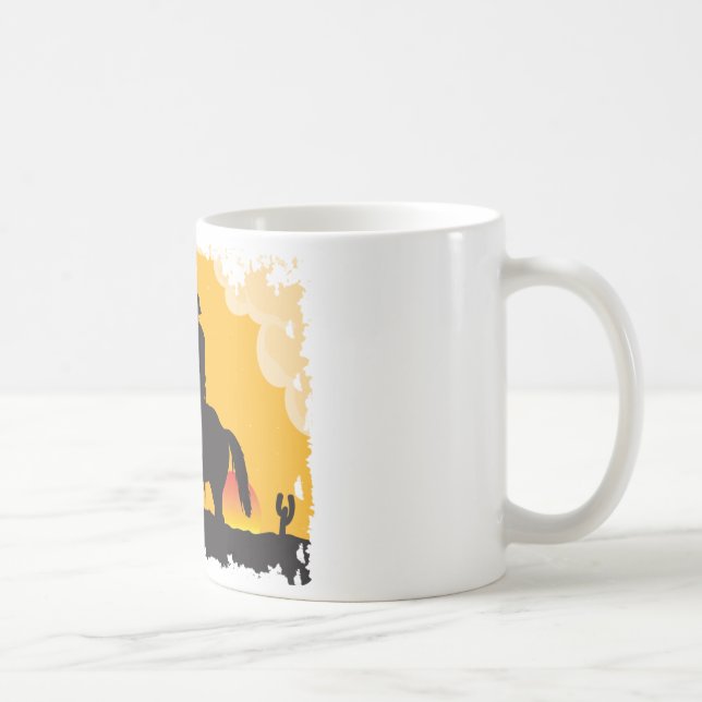 Taza De Café Cowboy de Sunset (Derecha)