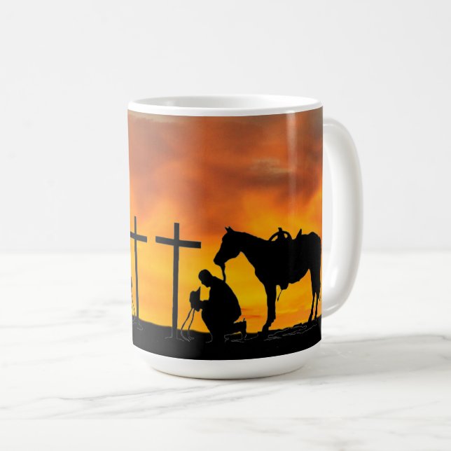 Taza De Café Cowboy Prayer Coffee Mug (Anverso derecho)
