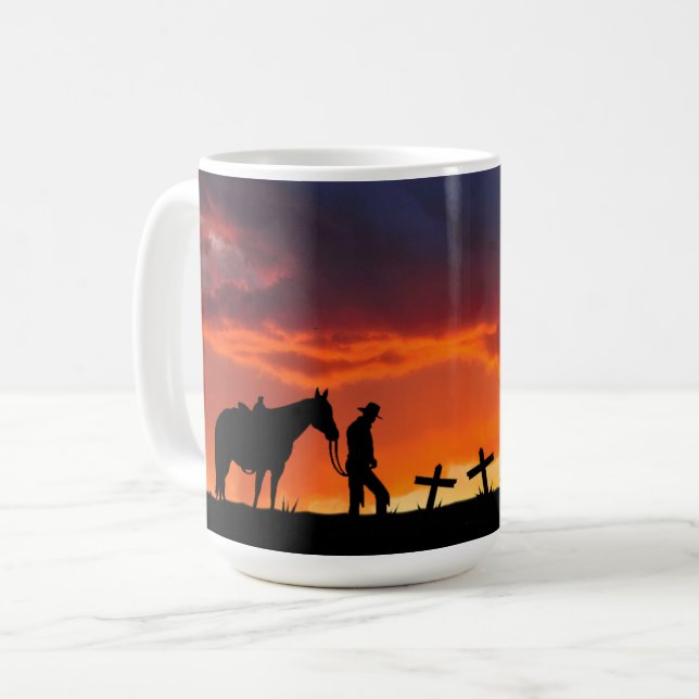 Taza De Café Cowboy Prayer Coffee Mug (Anverso izquierdo)