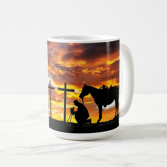 Taza De Café Cowboy Prayer Coffee Mug (Anverso derecho)