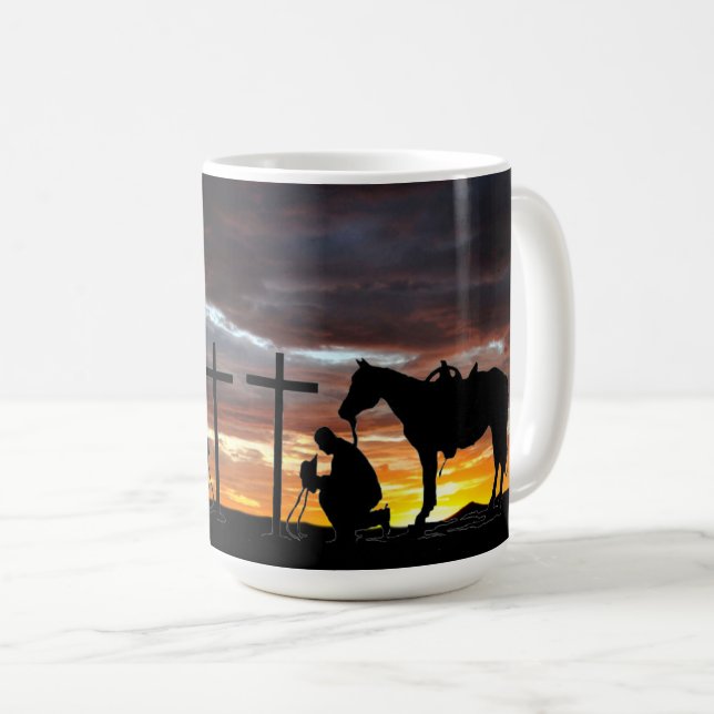Taza De Café Cowboy Prayer Coffee Mug (Anverso derecho)