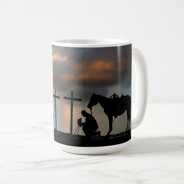 Taza De Café Cowboy Prayer Coffee Mug (Anverso derecho)