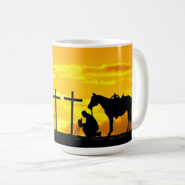 Taza De Café Cowboy Prayer Coffee Mug (Anverso derecho)