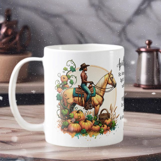 Taza De Café Cowgirl Autumn (Enjoy this fun Autumn design!)