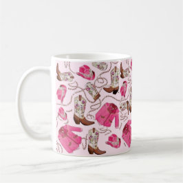 Taza De Café cowgirl pattern style