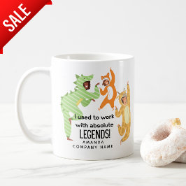 Taza De Café Coworker - ¡Trabajo con leyendas absolutas! Salir
