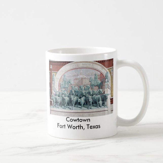 Taza De Café Cowtown Fort Worth, Tejas (Derecha)