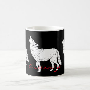 Taza De Café Coyote Howling Thunder_Cove