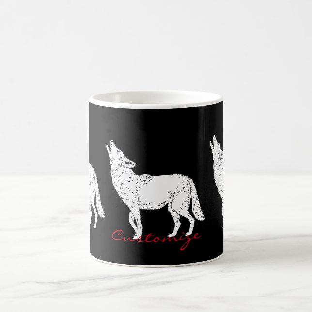 Taza De Café Coyote Howling Thunder_Cove (Centro)