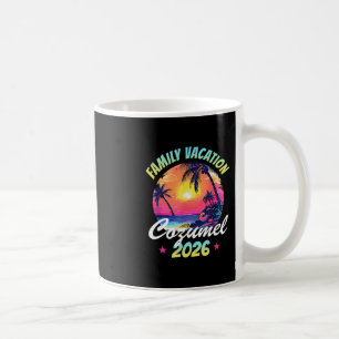 Taza De Café Cozumel 2026 Vacaciones Familiares Retro Playa S