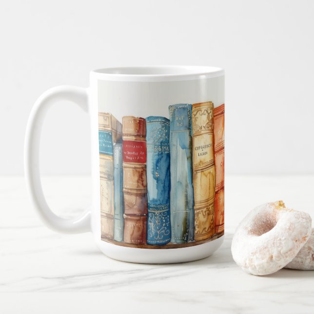 Taza De Café Cozy Book Lover Gift (Con donut)