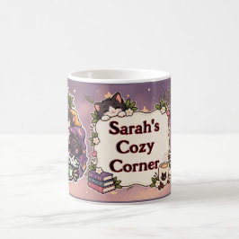 Taza De Café Cozy Cat Coffee Gamer Book Lover Name Design