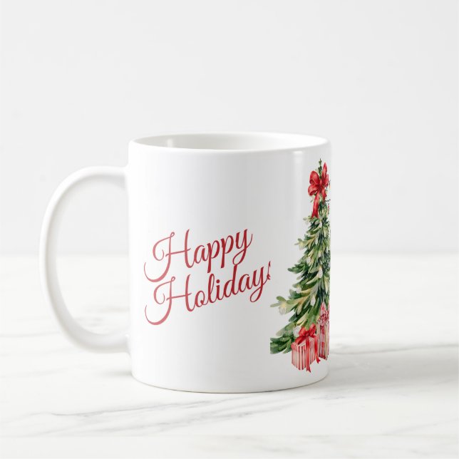 Taza De Café Cozy Christmas Morning Mug – Festive Holiday Coffe (Izquierda)