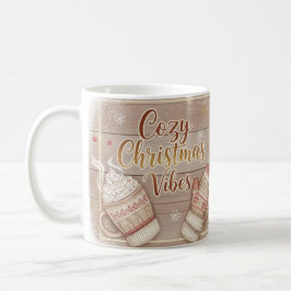 Taza De Café Cozy Christmas Vibes Mug | Rustic Winter Cabin Coc