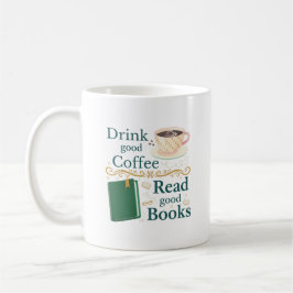 Taza De Café Cozy Coffee & Book Lover Vintage Quote Design