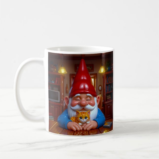 Taza De Café Cozy Gnome Cat (Izquierda)
