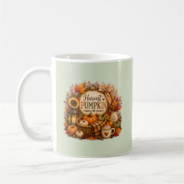 Taza De Café Cozy Harvest Pumpkin / Cosecha Acogedora