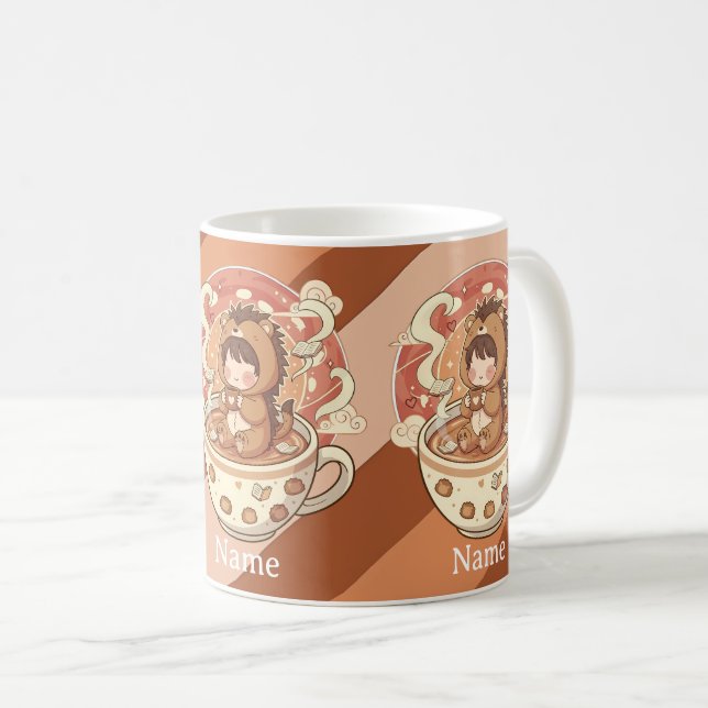 Taza De Café Cozy Hedgehog Morning Coffee Ceramic Mug (Anverso derecho)